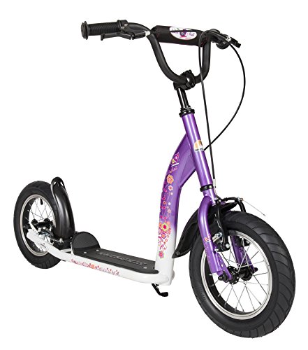 BIKESTAR Roller Kinderroller Tretroller Kickscooter mit Luftreifen für Mädchen ab 6-7 Jahre | 12 Zoll Sport Kinder Scooter | Lila & Weiß | Risikofrei Testen BIKESTAR Roller Kinderroller Tretroller Kickscooter mit Luftreifen für Mädchen ab 6-7 Jahre | 12 Zoll Sport Kinder Scooter | Lila & Weiß | Risikofrei Testen von STAR SCOOTER