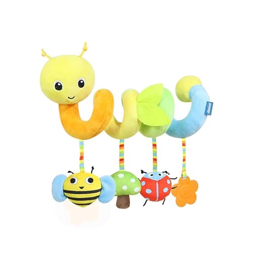 Baby Spirale Kinderwagen Spielzeug für Babys Aktivitätsspirale Kinderwagenkette Hängespielzeug Babybett Spielzeug Babyspirale Plüschspielzeug für Kleinkinder Jungen Mädchen von 0 3 6 9 12 Monaten von STARTONYOU