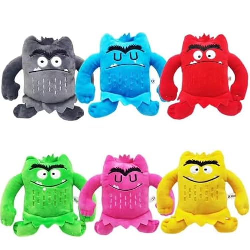Farbenmonster Plushie, Bunte Monster Plüschtier für eine fröhliche und unbeschwerte Stimmung, Halloween oder Birthday Decorations Monster Kuscheltier Geschenke für Jungen oder Mädchen. (6PCS) von STARTONYOU