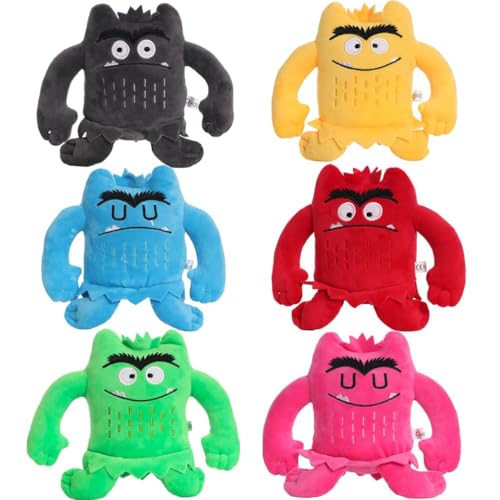 Farbenmonster Plushie, Bunte Monster Plüschtier für eine fröhliche und unbeschwerte Stimmung, Halloween oder Birthday Decorations Monster Kuscheltier Geschenke für Jungen oder Mädchen. (6PCS) von STARTONYOU