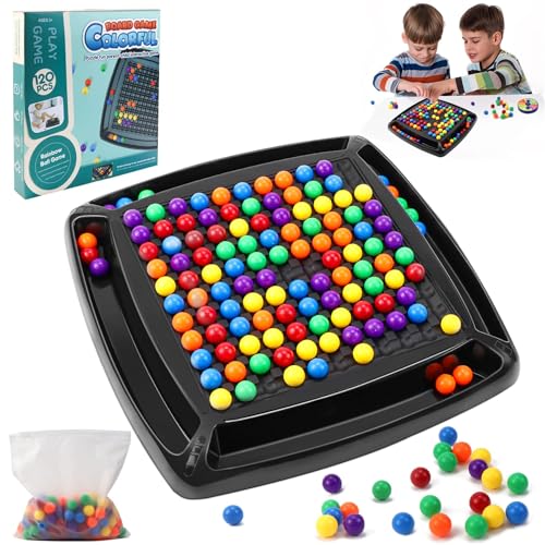 Intellektuelles Schachbrett Doppelduell 120 Stück Kugeln Intellectual Chessboard Elimination Brettspiel Rainbow Ball Brettspiel Pädagogisches Gesellschaftsspiele für Kinder Intellektuelles Schachbrett Doppelduell 120 Stück Kugeln Intellectual Chessboard Elimination Brettspiel Rainbow Ball Brettspiel Pädagogisches Gesellschaftsspiele für Kinder von STARTONYOU
