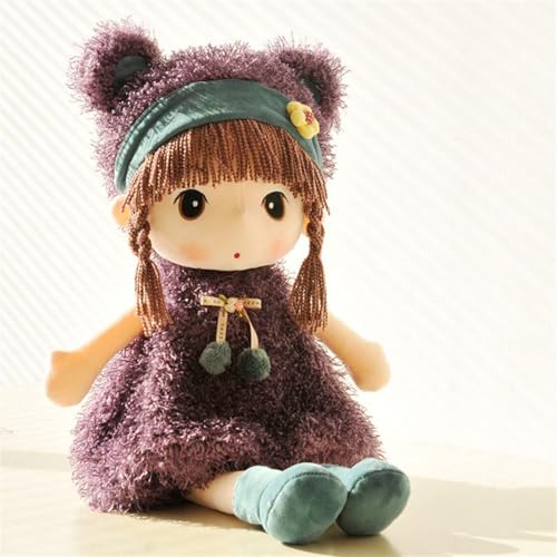 Kuschelpuppe Mädchen, 45cm Stoffpuppe Weiche Plüschtier Gefüllte Puppe Plüsch Stofftier Kleine Mädchen Puppen Kuschelpuppe Plüschtier Plüsch Spielzeug für Kinder Mädchen ab 1 Jahre Babypuppe von STARTONYOU