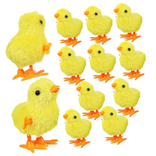 STARTONYOU 12 Pcs Küken Küken- aufziehen Spaß springendes küken aufziehspielzeug Geburtstagsgeschenke für Aufziehbare Küken Aufziehküken Plüsch Yellow STARTONYOU 12 Pcs Küken Küken- aufziehen Spaß springendes küken aufziehspielzeug Geburtstagsgeschenke für Aufziehbare Küken Aufziehküken Plüsch Yellow von STARTONYOU