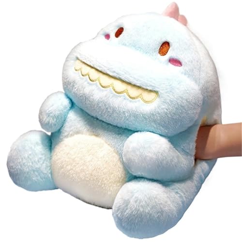 STARTONYOU Dinosaurier Kuscheltier, Weiche Plüsch Puppen Kinder Handwärmer Kuschelig Stofftier Plüschtier Umarmungs Kissen Zum Wärmen(Blue) von STARTONYOU