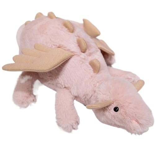 STARTONYOU Dinosaurier Plüschtier, Süßer Drache Stofftier Weiche Puppe Kawaii Kissen for Zuhause Mädchen Jungen Geschenk Party Kinder(Pink,70cm) von STARTONYOU