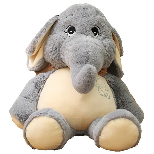 STARTONYOU Elefant Kuscheltier, Weiche Plüschtier Kuschelige Stofftiere Puppe Große Ohren Elefanten Plüsch Spielzeug Körperkissen Zum Umarmen(60cm) von STARTONYOU