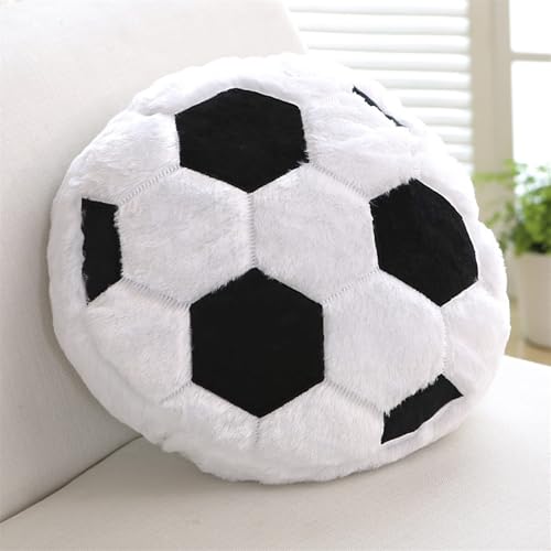 STARTONYOU Football Plüschkissen Plüsch Fußball Spielzeug 45 * 45cm Fußball Stuhlkissen Sitzkissen Sport-Themenkissen für Kinderzimmer Dekoration, Geschenk für Kinder und Fußballliebhaber von STARTONYOU