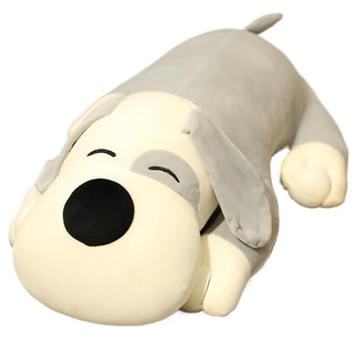STARTONYOU Hunde Plüschtier, Süßes Welpen Kuscheltierkissen Weiches Schlaf Und Umarmungsplüschtier for Kinder Und Erwachsene Weihnachten(Gray 50cm) von STARTONYOU
