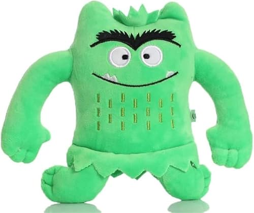 STARTONYOU Niedliches Monster Plüsch 15cm, Mein emotionales kleines Monster Cartoon Puppe Die Farbe Rot/Blau Monster weiches Plüschtier für Weihnachten Geburtstag Geschenke (Grün) von STARTONYOU