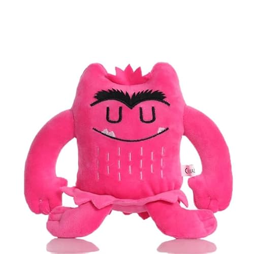 STARTONYOU Niedliches Monster Plüsch 15cm, Mein emotionales kleines Monster Cartoon Puppe Die Farbe Rot/Blau Monster weiches Plüschtier für Weihnachten Geburtstag Geschenke (Rosa) von STARTONYOU