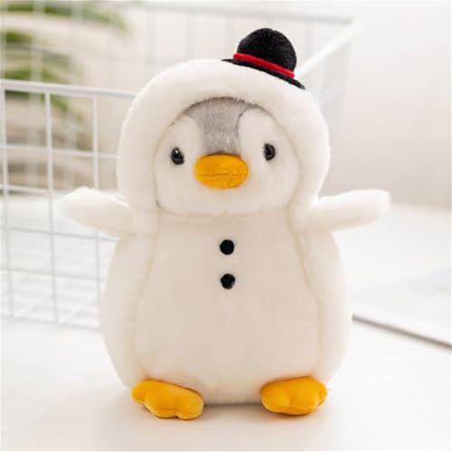 STARTONYOU Pinguin Stofftier Plüschtier, Kuscheltier Plüschpuppen Pinguin, 20cm Stofftier Schmusetier Geschenk für Jungen Mädchen Babys (Weihnachtsschneemann) von STARTONYOU