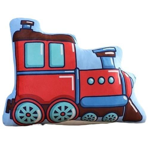 Züge Plüschtier, Süßes Cartoon Plüschkissen Kreativ Geformt for Kinder Kissen Couch Geschenke(42cm) von STARTONYOU