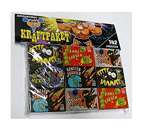 284 Teile Jugendfeuerwerk Kraftpaket Kat F 1 Jahresfeuerwerk 284 Teile Jugendfeuerwerk Kraftpaket Kat F 1 Jahresfeuerwerk von PGONA