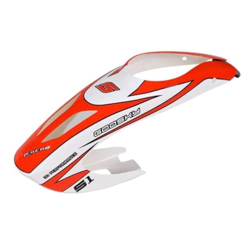 Goosky S1 Hubschrauber Ersatzteile Baldachin Landekufe ESC Heckausleger Motor Servo (Canopy Orange) von STASRC