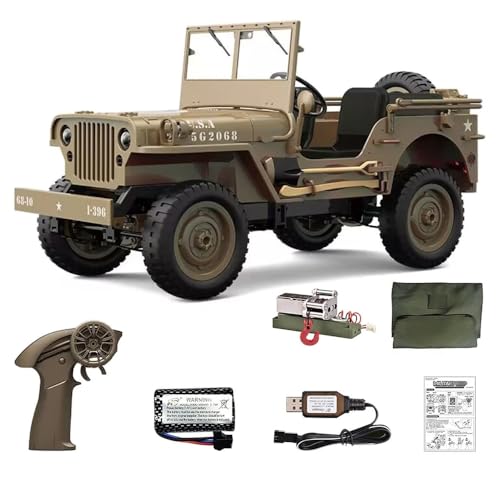 JJRC C8815 4WD RC Auto Ersatzteile Jeep Reifen Servo Empfangsplatte Seilwinde Getriebe Batterie (Gelb, 1 x Batteriesatz1) von STASRC