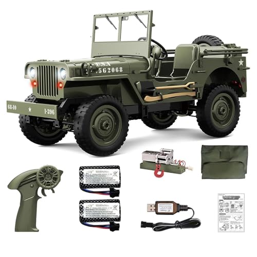 JJRC C8815 4WD RC Auto Ersatzteile Jeep Reifen Servo Empfangsplatte Seilwinde Getriebe Batterie (Grün, 2 x Batteriesatz2) von STASRC