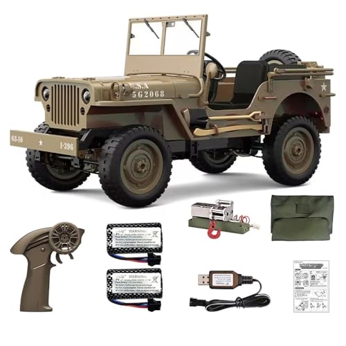 JJRC C8815 4WD RC Auto Ersatzteile Jeep Reifen Servo Empfangsplatte Seilwinde Getriebebatterie (Gelb, 2 x Batteriesatz2) von STASRC