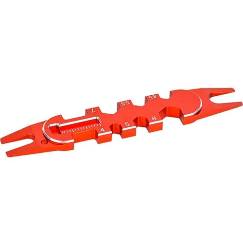 STASRC Aluminium-Kugelendentferner, Spurstangen-Einstellwerkzeug für ferngesteuerte Auto-Hubschrauber (rot) von STASRC