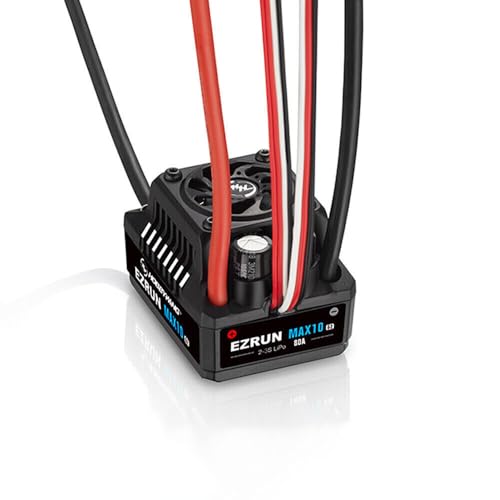 STASRC Hobbywing MAX10 G2 80A 2~3S Sensored Brushless ESC für 1/10 RC Car Truck von STASRC