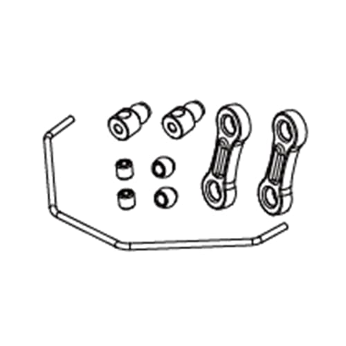 STASRC ZD Racing RX12 Ersatzteile für ZD Racing RX12 Fernbedienung RC Drifting Car (Sway Bar Set) von STASRC