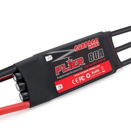 Surpass Hobby Flier 60A 80A 100A Bürstenloser ESC Geschwindigkeitsregler mit BEC 2-6S (100A) von STASRC