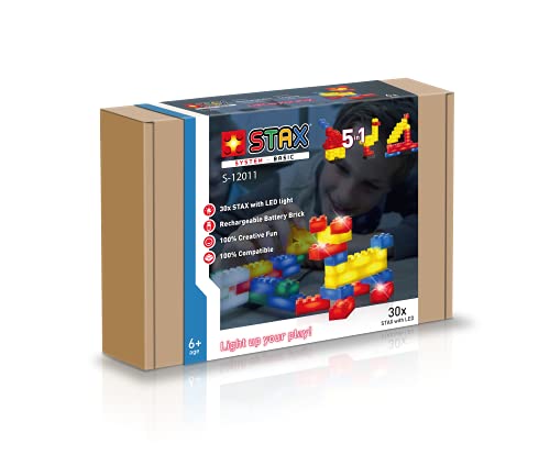 STAX Abanico S-12011 - LIGHT STAX Basic Creator 5 in 1, kompatibel mit dem STAX System und allen bekannten Bausteinmarken, mit 30 STAX in verschiedenen Farben und Formaten STAX Abanico S-12011 - LIGHT STAX Basic Creator 5 in 1, kompatibel mit dem STAX System und allen bekannten Bausteinmarken, mit 30 STAX in verschiedenen Farben und Formaten von STAX