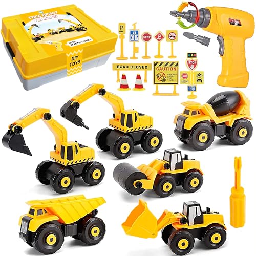 STAY GENT Montage Bagger LKW Spielzeug mit Elektrischer Drill Bohrmaschine Baustellen Fahrzeuge STEM Baustellenfahrzeuge Konstruktion Kinder Lernspiele Lerngeschenke für Jungen Mädchen 3 4 5 6 7Jahren STAY GENT Montage Bagger LKW Spielzeug mit Elektrischer Drill Bohrmaschine Baustellen Fahrzeuge STEM Baustellenfahrzeuge Konstruktion Kinder Lernspiele Lerngeschenke für Jungen Mädchen 3 4 5 6 7Jahren von STAY GENT