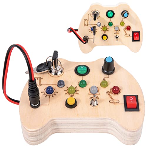 STAY GENT Montessori Busy Board Spielzeug Baby ab 1 2 3 4 Jahr, Sinnspielzeug Lichtschalterspielzeug für Autistische Kinders Lernspielzeug Holz Spielzeug Motorikspielzeug Activity Board Reisespiele STAY GENT Montessori Busy Board Spielzeug Baby ab 1 2 3 4 Jahr, Sinnspielzeug Lichtschalterspielzeug für Autistische Kinders Lernspielzeug Holz Spielzeug Motorikspielzeug Activity Board Reisespiele von STAY GENT