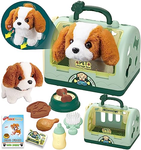 STAY GENT Roboter Hund Spielzeug Kinder Geschenke Mädchen Spielzeug ab 2 3 4 5 6 7 Jahre, 12 STK Rollenspiel Interaktives Elektronisches Hund Plüsch Kuscheltier Läuft Bellt & Transportkäfig Haustier STAY GENT Roboter Hund Spielzeug Kinder Geschenke Mädchen Spielzeug ab 2 3 4 5 6 7 Jahre, 12 STK Rollenspiel Interaktives Elektronisches Hund Plüsch Kuscheltier Läuft Bellt & Transportkäfig Haustier von STAY GENT