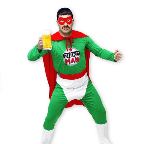 Stc Bier Man Kostüm, Grün, Einheitsgröße Stc Bier Man Kostüm, Grün, Einheitsgröße von STC