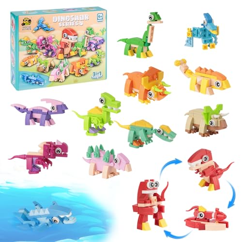 Klemmbausteine Meerestier, Bausteine Meerestiere Set, 12pcs Mini Baustein Set, Tiere Bausteine, Building Blocks für Jungen Mädchen Ostereier Mitgebsel Kindergeburtstag Gastgeschenke,Dinosaurier Klemmbausteine Meerestier, Bausteine Meerestiere Set, 12pcs Mini Baustein Set, Tiere Bausteine, Building Blocks für Jungen Mädchen Ostereier Mitgebsel Kindergeburtstag Gastgeschenke,Dinosaurier von STEFUEWILL17