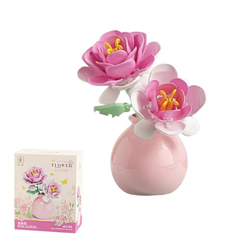 STEFUEWILL17 Bauklötze Blume Building Blocks Rosen - Bauklötze Pflanzen Spielzeug Set Mit Vase, Umweltfreundliche Materialien DIY Montage Blumensträuße, Raffinierte Kreative Raumdekoration, Geschenk STEFUEWILL17 Bauklötze Blume Building Blocks Rosen - Bauklötze Pflanzen Spielzeug Set Mit Vase, Umweltfreundliche Materialien DIY Montage Blumensträuße, Raffinierte Kreative Raumdekoration, Geschenk von STEFUEWILL17