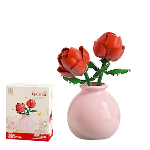 STEFUEWILL17 Bauklötze Blume Building Blocks Rosen - Bauklötze Pflanzen Spielzeug Set Mit Vase, Umweltfreundliche Materialien DIY Montage Blumensträuße, Raffinierte Kreative Raumdekoration, Geschenk STEFUEWILL17 Bauklötze Blume Building Blocks Rosen - Bauklötze Pflanzen Spielzeug Set Mit Vase, Umweltfreundliche Materialien DIY Montage Blumensträuße, Raffinierte Kreative Raumdekoration, Geschenk von STEFUEWILL17