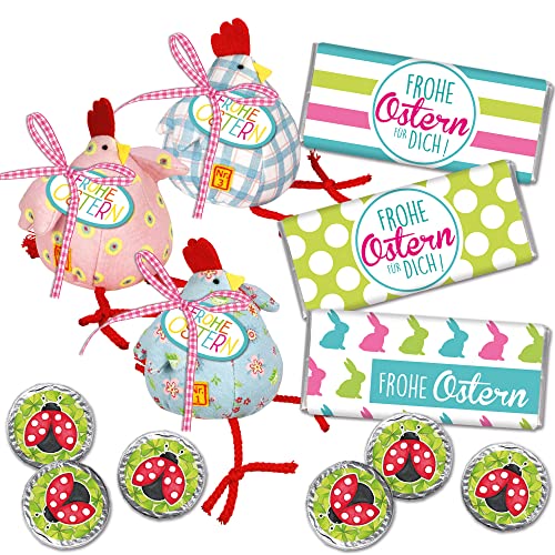 STEINBECK Ostern Geschenkset Schokolade Stoffhuhn 3er Set Befüllung Osternest Osterhase Ostereier STEINBECK Ostern Geschenkset Schokolade Stoffhuhn 3er Set Befüllung Osternest Osterhase Ostereier von STEINBECK