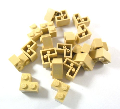 20 Stück LEGO "Eckstein 2x2 Noppen" in Beige. von LEGO
