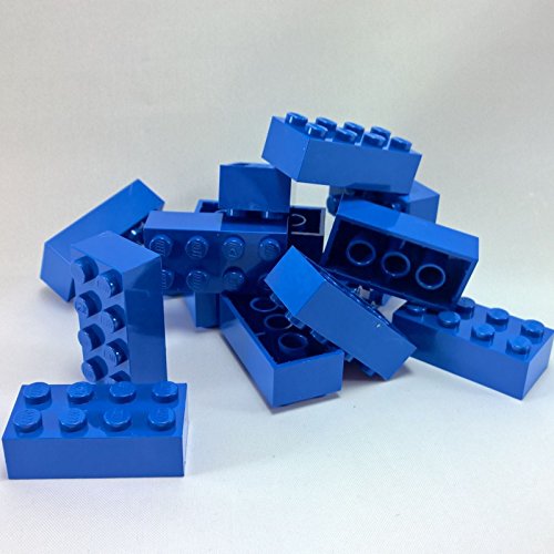 LEGO CITY - 15 Steine in blau mit 2x4 Noppen - BASIC STEINE - 3001 von LEGO