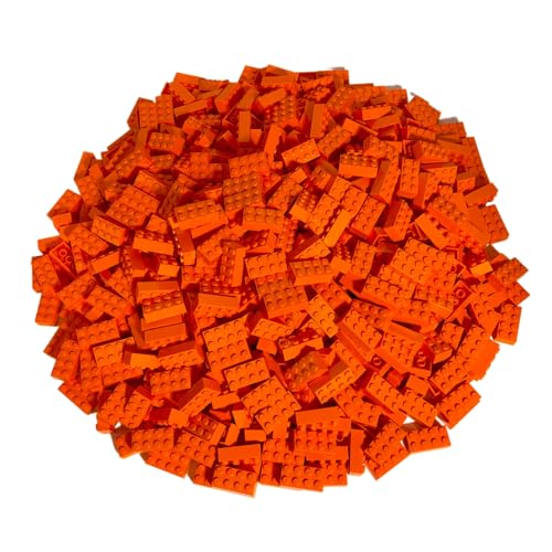 Lego® Classic Basic Steine Orange 3001-50 Stück 2x4 Steine Orange - Ideal für Kreative Bauvorhaben und Lego® Projekte - Perfekt für BAU- und Spielspaß - 2x4 Noppen (3001) von LEGO