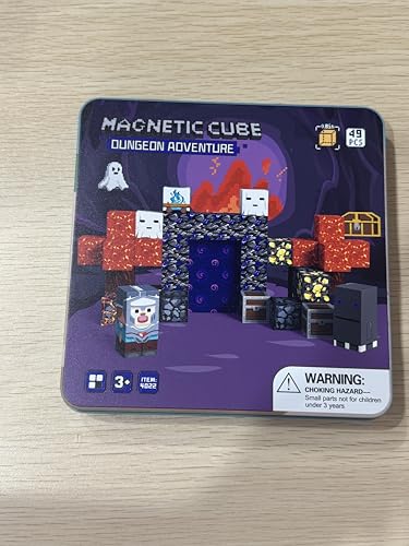 Magnetische Bausteine 49 PCS – Tragbare Eisenbox mit Fantasy Abenteuer Design, Magnetspielzeug STEM Lernspielzeug für Kinder ab 3+ Jahre Magnetische Bausteine 49 PCS – Tragbare Eisenbox mit Fantasy Abenteuer Design, Magnetspielzeug STEM Lernspielzeug für Kinder ab 3+ Jahre von STEM MATCH