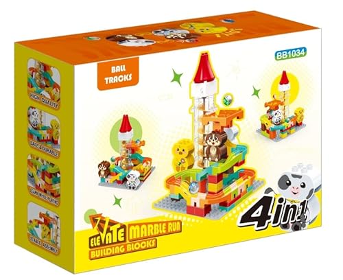 Murmelbahn Spielzeug mit Motorisiertem Aufzug – Perpetuum Mobile Bauset, Baukasten-Set für Kinder, STEM-Lernspielzeug, Unbegrenzte DIY Kugelbahnen Bausteine für Kinder Murmelbahn Spielzeug mit Motorisiertem Aufzug – Perpetuum Mobile Bauset, Baukasten-Set für Kinder, STEM-Lernspielzeug, Unbegrenzte DIY Kugelbahnen Bausteine für Kinder von STEM MATCH