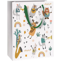 BRUNNEN 2544514060 STEWO Geschenktasche „Musicstars“ 23×30×13 cm, 180 g/m², weiß von STEWO