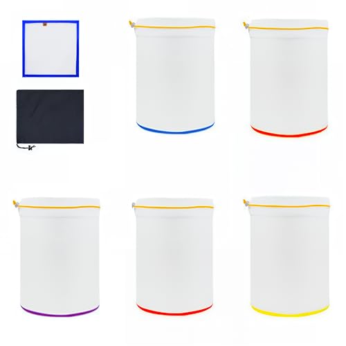 STFALI Bubble Bags, Bubble Hash Bag 5 Gallonen 5 Beutel Set, Hash Sieb mit Presssieb, Aufbewahrungsbeutel Kit für Kräuterextraktion und Produktion, Kräutereisblasenbeutel Extraktor Kit von STFALI