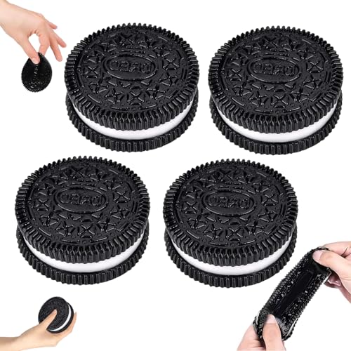 STFYUG 4 Stück Oreo Squishy, Taba Squishy Oreo Stressabbau-Spielzeug, Fufu Squishy Keksspielzeug, Ultraweiches Dekompressions-Quetschspielzeug, für Erwachsene & Kinde STFYUG 4 Stück Oreo Squishy, Taba Squishy Oreo Stressabbau-Spielzeug, Fufu Squishy Keksspielzeug, Ultraweiches Dekompressions-Quetschspielzeug, für Erwachsene & Kinde von STFYUG