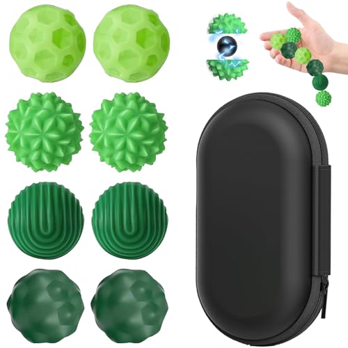 STFYUG 8 Stück Magnetische Fidget Toys, Magnetische Fidget-BäLle Aus Silikon, Magnetic Sensory Balls, Stressball, Silicone Sensory Toy, Fidget Toys Erwachsene, for Families and Parties STFYUG 8 Stück Magnetische Fidget Toys, Magnetische Fidget-BäLle Aus Silikon, Magnetic Sensory Balls, Stressball, Silicone Sensory Toy, Fidget Toys Erwachsene, for Families and Parties von STFYUG