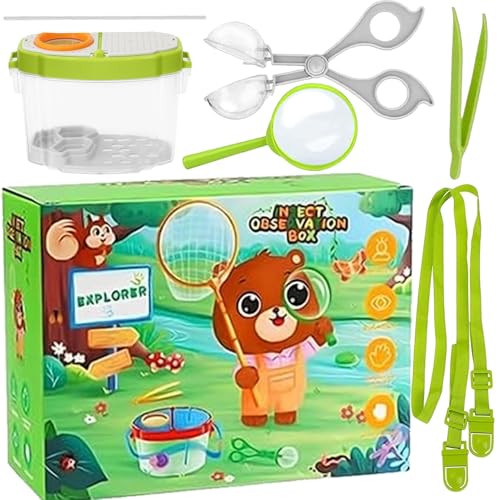 STFYUG Becherlupe Set für Kinder, lupenglas für Kinder, Insekten Beobachtungsbox, Insektenbox für Kinders, Becherlupen für Kinders, Insekten Viewer für Outdoor Wissenschaft Natur Erkundung STFYUG Becherlupe Set für Kinder, lupenglas für Kinder, Insekten Beobachtungsbox, Insektenbox für Kinders, Becherlupen für Kinders, Insekten Viewer für Outdoor Wissenschaft Natur Erkundung von STFYUG