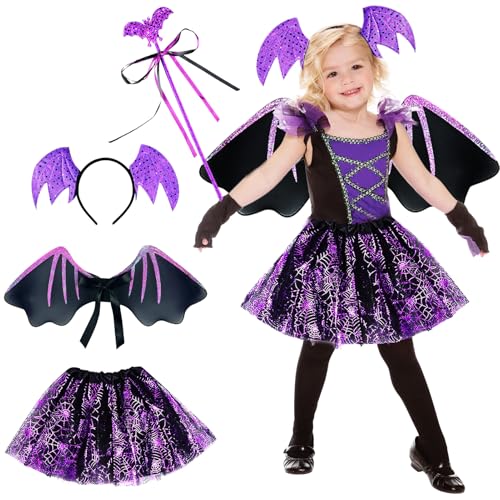STFYUG Fledermaus Kostüm Kinder, Halloween Kostüm Kinder Fledermaus, Kostüm Fledermaus Kinder, Fledermaus Kostüm Mädchen Fledermauskostüm Kinder Halloween Kostüm Kinder für Party Mottoparty Fasching STFYUG Fledermaus Kostüm Kinder, Halloween Kostüm Kinder Fledermaus, Kostüm Fledermaus Kinder, Fledermaus Kostüm Mädchen Fledermauskostüm Kinder Halloween Kostüm Kinder für Party Mottoparty Fasching von STFYUG