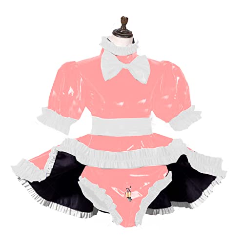 Kleid, abschließbar, Damenbekleidung, Höschen, Dienstmädchen-Set, Kostüme, Übergröße, Lotus, Größe 7XL Kleid, abschließbar, Damenbekleidung, Höschen, Dienstmädchen-Set, Kostüme, Übergröße, Lotus, Größe 7XL von STHEFF
