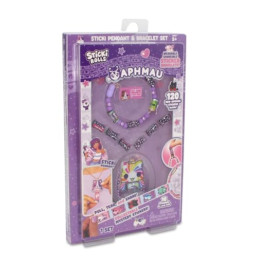 Sticki Rolls x Aphmau Anhänger & Armband Set, Limitierte Auflage, inklusive 120 Stickern, holografischer Aphmau Anhänger & Armband, Sammlerstück Kawaii Fun! Sticki Rolls x Aphmau Anhänger & Armband Set, Limitierte Auflage, inklusive 120 Stickern, holografischer Aphmau Anhänger & Armband, Sammlerstück Kawaii Fun! von STICKI ROLLS
