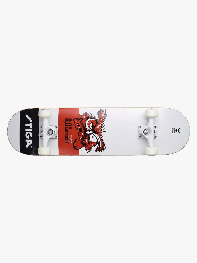 STIGA Skateboard Eule 8.0, Weiß/Schwarz/Rot STIGA Skateboard Eule 8.0, Weiß/Schwarz/Rot von STIGA