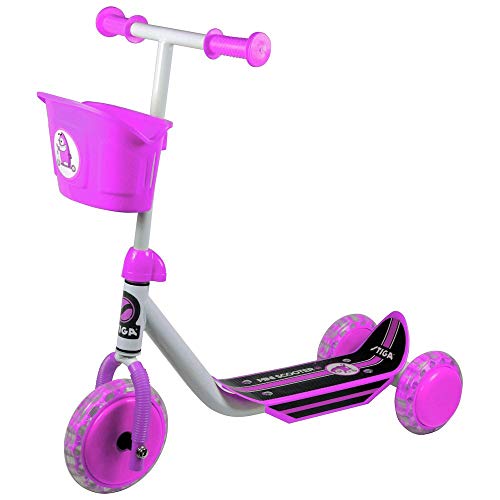 Stiga Mini Kid 3W Kinderroller mit 3 Rädern, Rosa, Weiß/Rosa, ab 2 Jahre von STIGA