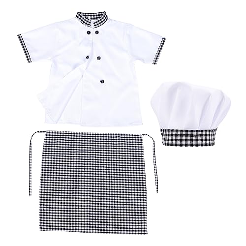 STOBAZA 1 Satz Kostümset für Koch Outfit mit Schürze und Mütze Teilig Höhe Atmungsaktives Baumwollmaterial für Rollenspiele und Kreative Küchenabenteuer STOBAZA 1 Satz Kostümset für Koch Outfit mit Schürze und Mütze Teilig Höhe Atmungsaktives Baumwollmaterial für Rollenspiele und Kreative Küchenabenteuer von STOBAZA